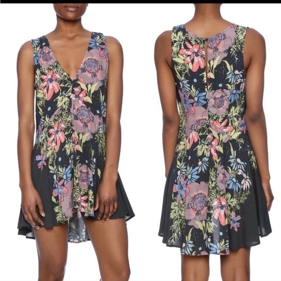 Free People Backyard Party Tunic Mini Dress 💕 - Picture 1 of 6